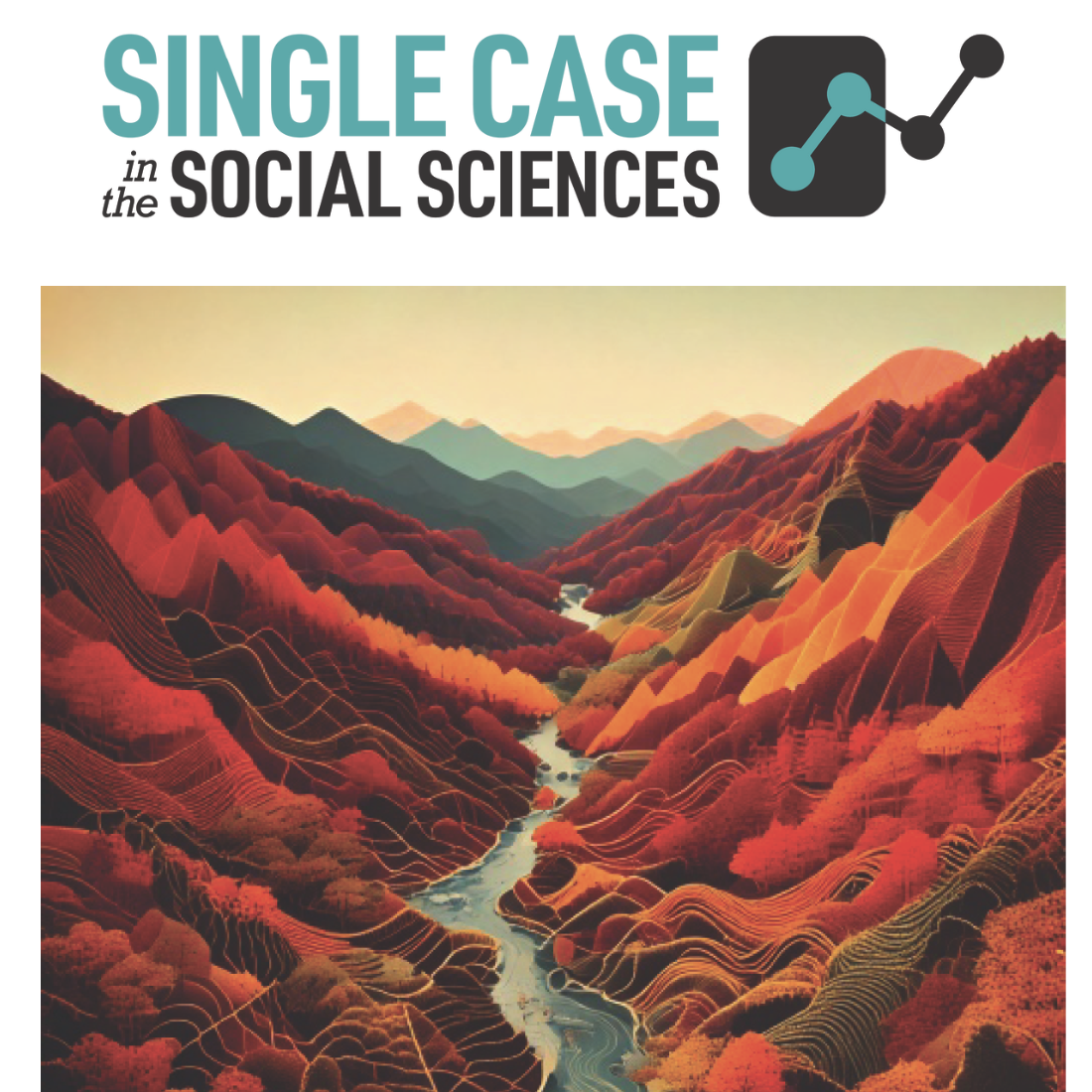 Single Case in the Social Science Journal Cover image with title and mountains and a stream.